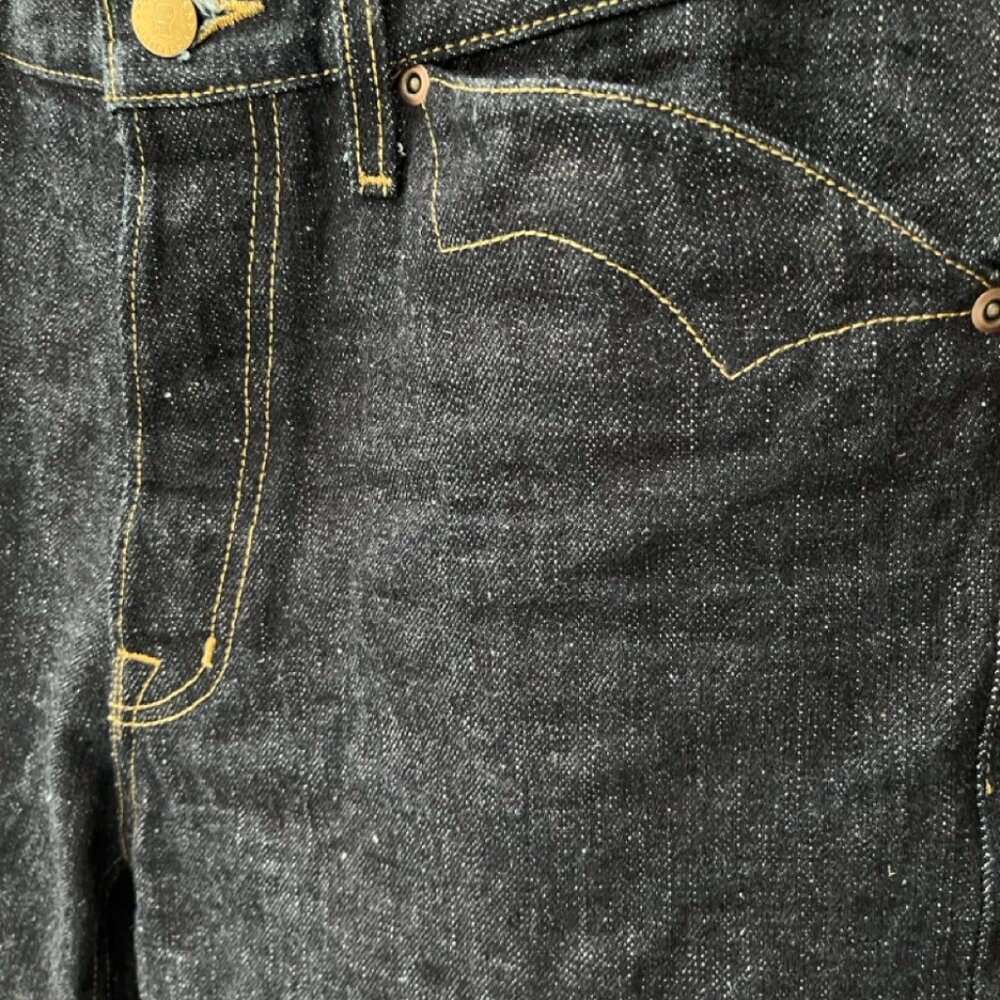 Brain Dead Type 00 15.5oz Selvedge Denim Jeans Indigo Wide Relaxed Mens - Picture 6 of 12